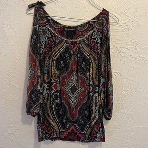 PS Silk top with embellishment at the neck line